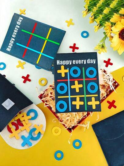 1/3/4/6/8/12Sets Tic Tac Toe Family Strategy Board Game, Felt Mini Nine Squares, Birthday Party Favor Prizes, Classic Toys, Gift Bag Fillers, Christmas Stocking Fillers, Christmas Gifts With Envelopes, Random Colors