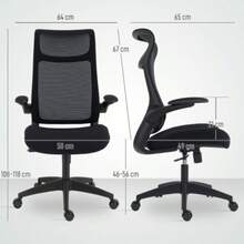 Home Office Chairs - Black - View 3