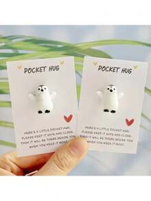 Inspirational Pocket Hug Card - Unique Multi-Purpose Greeting Token With Uplifting Messages Suitable For Any Occasion - Great For Weddings, Friendship Day, Back To School, Missing You, Thank You, And As A Heartfelt Gift For Best Friends, Small Business Owners, And Loved Ones