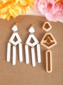 Irregular Geometry Polymer Clay Cutters For Jewelry Making, Geometry Jewelry Clay Tool, Polymer Clay Cutters Set, Clay Earrings Cutters - Clay Cutter - View 12