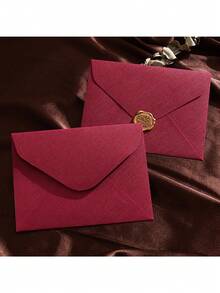 亚麻纹理信封及信纸套装，西部风格复古风邀请函，亚麻明信片，信封+火漆印章套装，送朋友的礼物