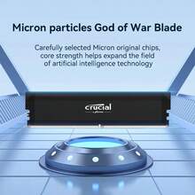 Crucial Pro 32GB DDR5 RAM (2X16Gb), CL36 6400Mhz, Overclocking Desktop Gaming Memory, Intel XMP 3.0 & AMD Expo Compatible, High Performance Gaming Memory, Gaming System, Modern Module, Efficient Cooling, Build, Precision Engineerin - White - View 4