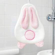 Cartoon Animal Hand Towel Coral Velvet Handkerchief Super Absorbent Hanging Towel Kitchen Bathroom Dishcloths Rag - 多色1 - 查看 3