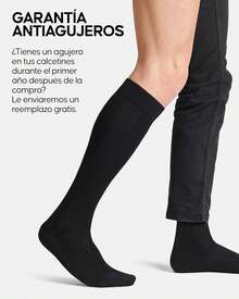 DANISH ENDURANCE Calcetines de Vestir de Viscosa de Bambú Hasta la Rodilla, para Hombre y Mujer, 3 Pack - Multicolor (1x Verde oscuro, 1x Verde claro, 1x Verde medio) - Ver 4