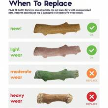 Dogwood Durable Dog Chew, Large - Long Lasting Chew Stick Made With Real Wood - USA Made, L - 山茱萸(棕色)+ 大號(1 包) - 查看 5