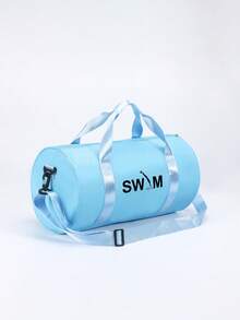 1pc Swimming Printed Fitness Bag, Men's Sports Portable Minimalist Style Swimming Bag, Large Capacity, Ultra-Light Yoga Sports Travel Backpack - Multicolor - View 8