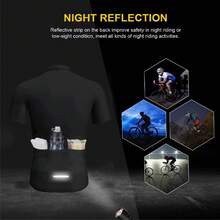 Cycle Jersey Men's Bike Top MTB Bicycle Shirt Mountain Road Riding Clothing Short Sleeve Cyclist Biking 3 Rear Pockets Letter Pattern Old Man Graphic