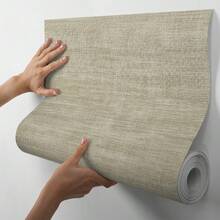 Paper and Wall Beige 3D Self-Adhesive Linen Wallpaper - Beige Linen - View 3