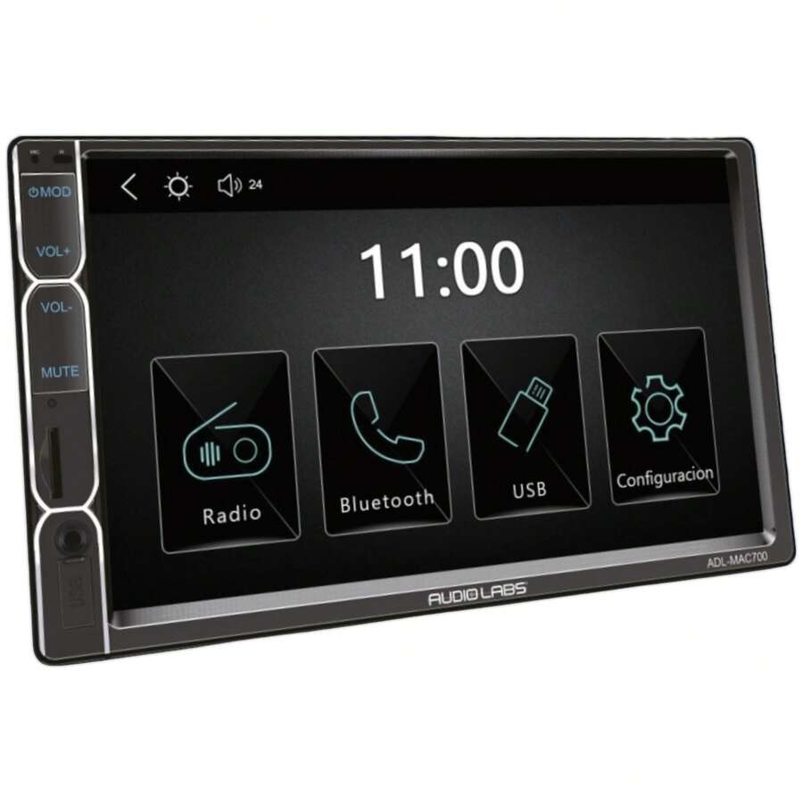 Autoestéreo 2 DIN Audio Labs ADL-MAC700 7 PLG HD Car Play Android - A - Ver 1