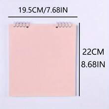 1本极简主义网格活页笔记本，8.46 x 7.68 英寸，21.5 x 19.5 厘米 - 翻盖笔记本，适合日常办公、学习用品和返校季使用。