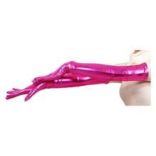 Women's Shiny Metallic Spandex Gloves - 多色343 - 查看 1