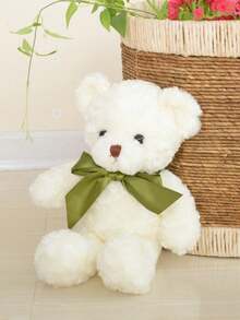 1 件泰迪熊毛绒玩具填充动物熊枕头娃娃适合女孩、节日生日礼物 - 棕色 - 查看 3