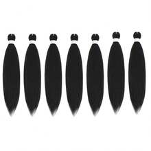 Pre Stretched Braiding Hair Ombre 16/20/26/30 Inch Synthetic Crochet Braids Hot Water Setting Professional Soft Yaki Texture Synthetic Hair Extensions - Multicolor - View 31