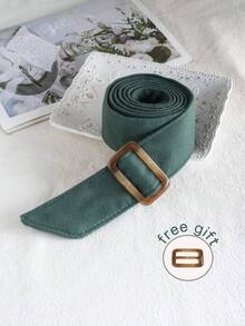 1pc Women's Elegant Wool Tie Belt, Soft Bow Decor, Classic Coat Belt - Overcoat Ribbons - View 13