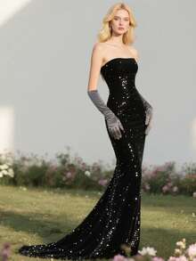 1 Pair Women's 21-Inch Long Opera Gloves, Fashion Elbow Length Gloves For Performance - Multicolor - View 6