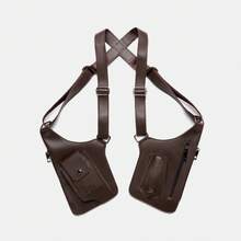 多功能背心包男士背包腋下隐藏式防盗户外战术多用途间谍背包 - 彩色 - 查看 15