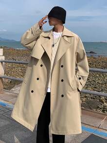 Men Trench Coats - Negro - Ver 7