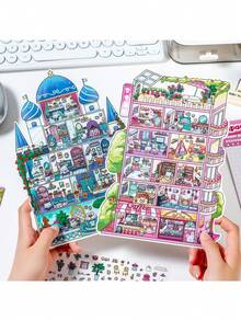 My Mini Town DIY Scenic Stickers For Planners And Crafts Are Educational Indoor Scene Stickers, Perfect For Decorating Water Bottles, Laptops, Luggage, Guitars, Phone Cases, Keyboards, And Desktops. They Are Great For Scrapbooking Activities, Classroom Reward Systems - Multicolor - View 1