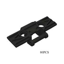 Black Technical Chain Wheel Part Building Blocks Children Toy Bricks Parts Chain Link Tire Gear Wheels Bricks Tank Tracks DIY Accessories 57518 57519 24375 3708