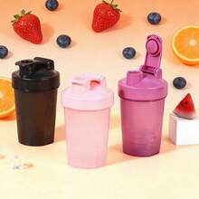 5PCS Protein Shaker Cup With Built-In Stirring Ball, 400ml/13.53 Ounce Capacity, Suitable For Shaking Before Exercise. This Best Shaker Cup Features A Classic Ring Top And Stainless Steel Stirring Ball/Egg Beater Ball. Kitchen Water Bottle, Pre-Exercise Protein Shaker Cup Stirrer, Kitchen Water Bottle, Water Cup. 5PCS Random Colors, No Repeats. - 彩色 - 查看 8