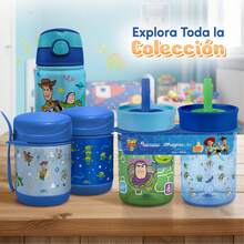 Disney MAGMALIFE Contenedor Térmico para Alimentos MealGo , Toy Story 300ml (10oz), Acero Inoxidable Doble Pared, Con Cuchara/Tenedor, Mantiene Frío y Caliente, Boquilla Ancha, Antiderrames, Ideal para Niños - Azul - Ver 8