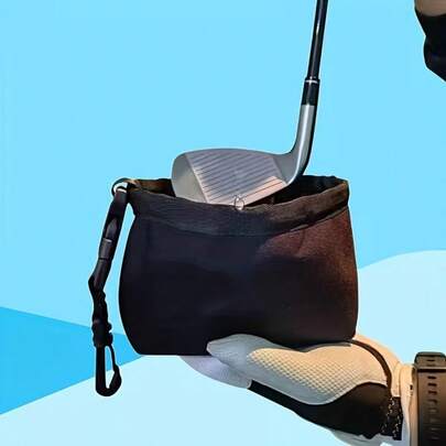 1 st verktygsväska för golfklubbor och bollar, lämplig för golfbagar, med spänne, tvättbar golfverktygsväska
