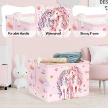 Clastyle 45L Cesta Ropa Sucia Animales Dinosaurios Hs Verde Lindo Cestos Almacenaje Juguetes s Plegable Redonda de Dormitorio 36x45 cm