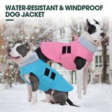 Dog Coat, Waterproof Vest For Small, Medium And Large Dogs In Winter, With Leash Hole, Suitable For Yorkshire Terrier, Beagle, Labrador And Other Breeds As Warm Snow Jacket - Pink - View 7