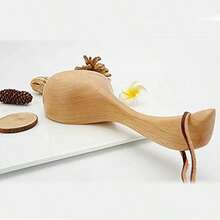Anekoul Solid Wood Water Scoop Bath Salt Scoop Wooden Coffee Scoop Wooden Ladle Spoon Wooden Large Soup Scoops for Cooking Serving Flour Rice Beans 8.26 X 2.95 inch - como en la foto - Ver 7