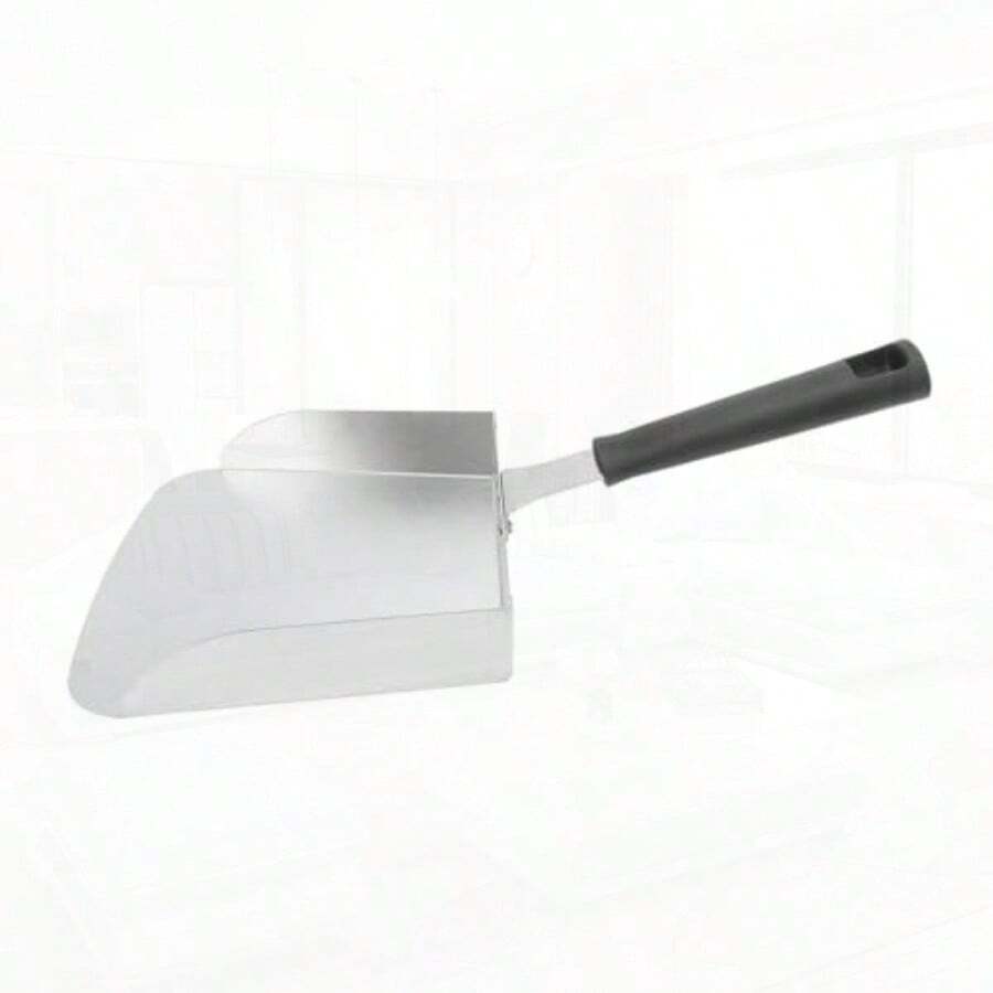 Spatula Stainless Steel French Fry Spatula Scoops for Food Large Griddle Food Scoop Stainless Steel Griddle Food Mover for Burger French Fries - como en la foto - Ver 1