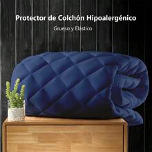 AMOROSA Mattress Protectors & Encasements - Navy Blue - View 3