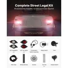 Golf Cart Light Kit, 12 Volt, Street Legal LED Headlight And Taillight Kit With Wiring Harness, Turn Signals, Hazard Light, Switch Horn, Brake Pad, Zip Ties, ABS Housing, For Yam Aha G29 2007-Up - For  G29 2007-up - View 6