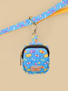 1pc Dog Poop Bag Holder/Dispenser, Valentine's Day & New Year Gift, Cute Valentine's Day Design - Gold Plated Metal Accessory, Fits All Leashes (Poop Bags & Leash Not Included) - Multicolor - View 10