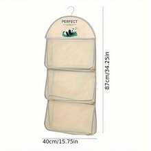 4pcs/2pcs/1pc 3-Layer Hanging Underwear, Socks And Bra Storage Net Bag - Suitable For Dorm And Home Wall-Mounted Transparent Pocket Organizer, Multi-Layer Clothing Organization, Sock Storage Savior, Wardrobe Hanging Underwear Bag, Bedside Hanging Net Bag Organizer - Multicolor - View 5