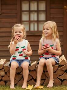 Baby Girls Tank Top Co-Ords - Pink - View 5