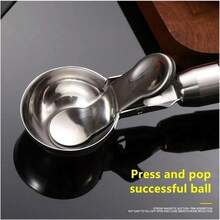 Ice Cream Scoop With Trigger Release Heavy Duty Ice Cream Scoops With Non-Slip Handle Dishwasher Safe Ice Cream Scoop Stainless Steel Non Stick For For Kitchen Utensil Frozen Yogurt Black - Negro - Ver 3