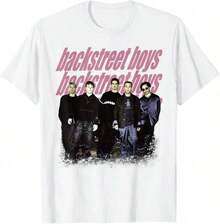 American Classics Backstreet Boys Millennium Album Cover Adult Short Sleeve T Shirt Retro 90s Style - White 4 - View 1