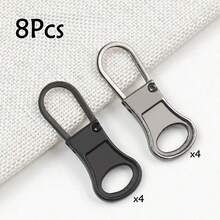 4/8/10pcs Metal Detachable Zipper Pulls Replacement Zipper Heads, Universal Zipper Sliders For Bag, Clothing Repair - Multicolor - View 29