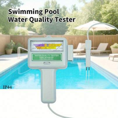 2-In-1 Portable PH And Chlorine Water Test Kit, Suitable For Aquarium, Swimming Pool Water Quality Testing, Compact Tester