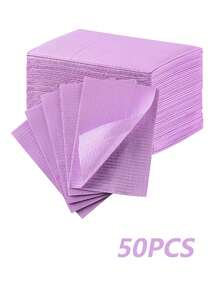 一次性粉黑美甲桌垫，三层防水可折叠清洁垫，多功能美容纹身牙科手术巾，防水桌布，适用于指甲屑、指甲垫和旅行便携用品。美甲工具 - 彩色 - 查看 15