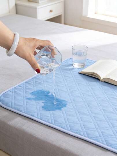 四层防水可重复使用成人尿失禁垫，大号防漏护理垫，适用于老年人、学生、月经期