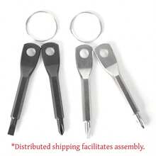 1件套迷你便携螺丝刀套装，带钥匙扣 - 可调节金属口袋工具套装，适合露营使用，多功能迷你扳手钥匙扣 - 汽车、自行车、摩托车维修通用工具 - 创意男士礼物，适合父亲节、情人节、斋月、复活节、家居用品、户外用品 - 彩色 - 查看 12