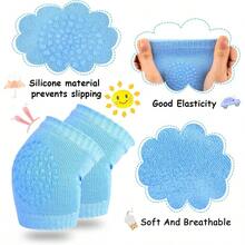 婴儿爬行垫，带防滑护膝垫，保护宝宝膝盖，帮助宝宝爬行 - 彩色 - 查看 4