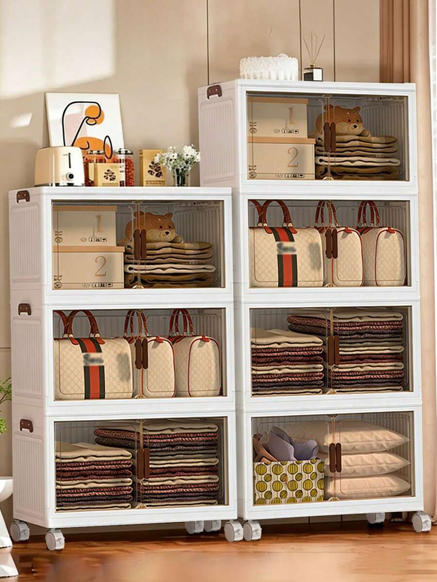 Thùng lưu trữ 4 lớp có nắp, Thùng lưu trữ xếp chồng 4PC có bánh xe Thùng lưu trữ có thể thu gọn, Thùng lưu trữ có thể gấp lại có cửa cho tủ quần áo gia đình và văn phòng Hộp lưu trữ Thùng lưu trữ Hộp nhựa phòng ngủ, Hộp tổ chức, Hộp tổ chức, Lưu trữ tại nhà, Áo phông trắng nữ, Quần đen nữ, Quần áo mùa đông cho nữ, Váy, Quần áo mùa đông cho nữ, Váy phụ nữ thanh lịch, Áo sơ mi trắng cho nữ, Tay dài, Bộ đồ liền thân màu trắng cho nữ, Váy mùa xuân cho nữ, Trang phục mùa xuân cho nữ, Mùa xuân, Quần áo mùa xuân, Tối giản, Áo mùa hè - trắng - Xem 1