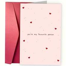 Valentine's Day Card With "You Are My Most Beloved" Written On It. Cute Pink And Red Anniversary Greeting Card. Romantic Greeting Card Suitable For Both Him And Her. Ideal As A New Year Gift, Ramadan Gift, And Valentine's Day Surprise. - Multicolor - View 2