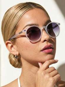 Women Sunglasses - 漸變白 - 查看 4