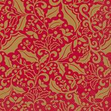IHR Home Range - Servilletas desechables de papel de 3 capas, 8.5 x 4.5 pulgadas, corona de arándano, 16 unidades(Brillo navideño (rojo y dorado) 6.5" x 6.5") - Multicolor - Ver 2