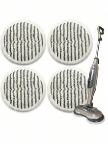 2/4/6pcs Replacement Pads Compatible With Shark S8201 S8001 S7001 S7201 S7000AMZ S7000 S7005 S7020 S7001C Steam & Scrub Mops, Dirt Grip Steam Mop Pads - Grey - View 2