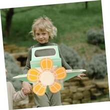 TOYANDONA Juguete Disfraz de avion usable para niños avion de Papel usable avion para niños Juguete para niños Juguetes interactivos para niño Platos de Papel Vestidos de niño Ropa tablerosChildlike charm, a must-have gift for children - como en la foto - Ver 6