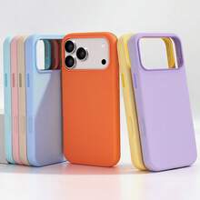 VIETAO High Quality Fingerprint-Resistant Touch Protection Liquid Silicone Mobile Phone Case Compatible With Iphone 17 16 Pro Max 17pro 16pro Same Color Button Cellphone Cover - 3. Light Green - View 8